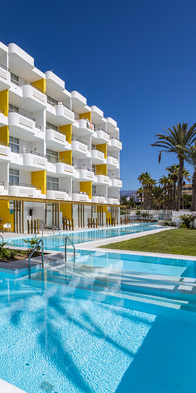  Imagen emblemática de las habitaciones doble deluxe pool del Abora Catarina by Lopesan Hotels en Playa del Inglés, Gran Canaria 